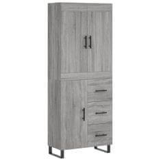 Vidaxl Skříň highboard šedá sonoma 69,5 x 34 x 180 cm kompozitní dřevo