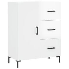 Vidaxl Skříň highboard lesklá bílá 69,5 x 34 x 180 cm kompozitní dřevo