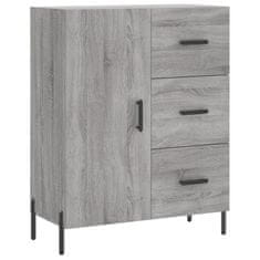 Greatstore Skříň highboard šedá sonoma 69,5 x 34 x 180 cm kompozitní dřevo