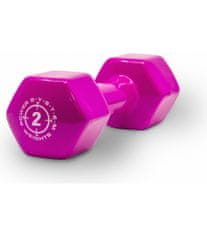 Spokey Činky Power System VINYL DUMBELL 2kg