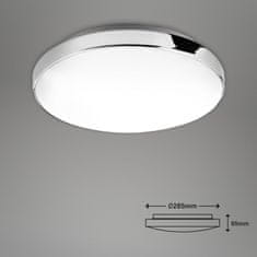 BRILONER BRILONER LED stropní svítidlo, pr. 28,5 cm, 13 W, bílé-chrom BRI 3351-016