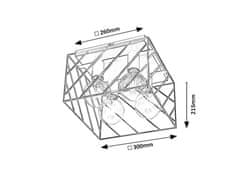 Rabalux Rabalux stropní svítidlo Boroo E27 4x MAX 25W matná černá 71027