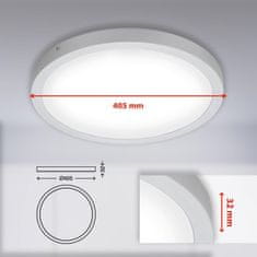 BRILONER BRILONER LED stropní svítidlo, pr. 40,5 , 24,5 W, matný chrom BRI 7143-414