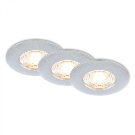 BRILONER BRILONER 3ks sada LED vestavné svítidlo, 6,5 cm, 3,6W, 350lm matný chrom BRI 7606034