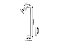 Rabalux  Stojací svítidlo Flint 1x40W | E27 | IP20 - černá