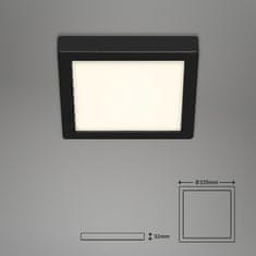 BRILONER BRILONER LED stropní svítidlo, 22,5 cm, 16,5 W, černá BRI 3466-415