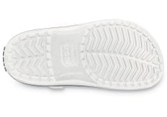 Crocs Crocband Clogs Unisex, 36-37 EU, M4W6, Pantofle, Dřeváky, White, Bílá, 11016-100