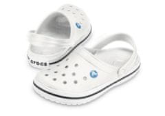 Crocs Crocband Clogs Unisex, 42-43 EU, M9W11, Pantofle, Dřeváky, White, Bílá, 11016-100