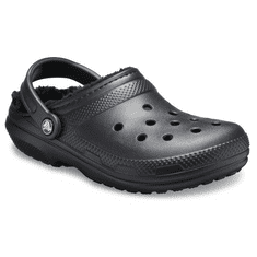 Crocs Classic Lined Clogs pro muže, 45-46 EU, M11, Pantofle, Dřeváky, Black/Black, Černá, 203591-060