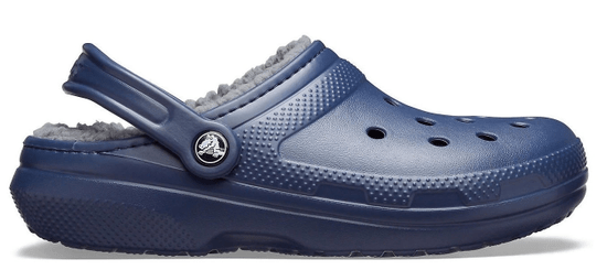 Crocs Classic Lined Clogs Unisex, 43-44 EU, M10W12, Pantofle, Dřeváky, Navy/Charcoal, Modrá, 203591-459