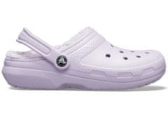 Crocs Classic Lined Clogs Unisex, 39-40 EU, M7W9, Pantofle, Dřeváky, Lavender, Fialová, 203591-50P