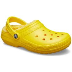 Crocs Classic Lined Clogs Unisex, 38-39 EU, M6W8, Pantofle, Dřeváky, Lemon, Žlutá, 203591-7A9