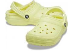 Crocs Classic Lined Clogs Unisex, 36-37 EU, M4W6, Pantofle, Dřeváky, Sulphur, Žlutá, 203591-75U