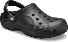 Crocs Baya Lined Clogs Unisex, 36-37 EU, M4W6, Pantofle, Dřeváky, Black/Black, Černá, 205969-060