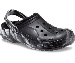 Crocs Baya Lined Marbled Clogs Unisex, 42-43 EU, M9W11, Pantofle, Dřeváky, Black/Multi, Černá, 208333-0C4