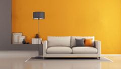 LYSNE.PL Moderní stojací lampa do obývacího pokoje se stínidlem, spousta barev, 60W, 230V, WERONA, bílá, černá