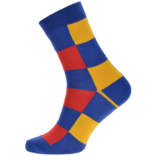 WiTSocks Veselé Ponožky Kostky barevné