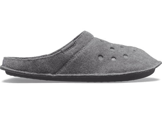 Crocs Classic Slippers Unisex, 43-44 EU, M10W12, Bačkory, Pantofle, Charcoal/Charcoal, Šedá, 203600-00Q