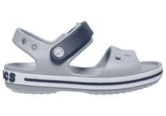 Crocs Crocband Sandals pro děti, 29-30 EU, C12, Sandály, Pantofle, Light Grey/Navy, Šedá, 12856-01U