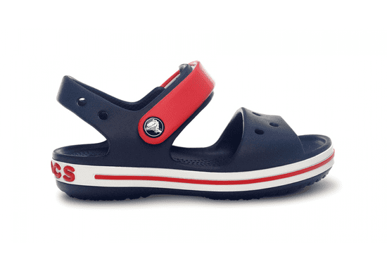 Crocs Crocband Sandals pro děti, 27-28 EU, C10, Sandály, Pantofle, Navy/Red, Modrá, 12856-485