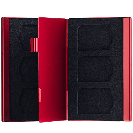 Genesis Gear Genesis Gear červený ochranný box na 6SD karty