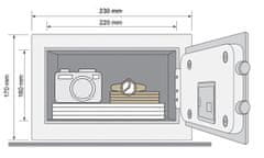 Yale Sejf Yale Value Mini Black YSV/170/DB2