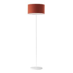 LYSNE.PL Moderní stojací lampa do obývacího pokoje se stínidlem, spousta barev, 60W, 230V, WERONA, bílá, cihlová