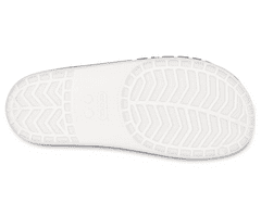 Crocs Bayaband Slides pro muže, 45-46 EU, M11, Pantofle, Sandály, White/Navy, Bílá, 205392-126