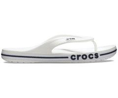 Crocs Bayaband Flip-Flops Unisex, 42-43 EU, M9W11, Žabky, Pantofle, Sandály, White/Navy, Bílá, 205393-126