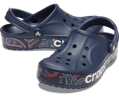 Crocs Bayaband Bandana Print Clogs Unisex, 36-37 EU, M4W6, Pantofle, Dřeváky, Navy, Modrá, 206233-410