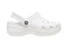 Crocs Classic Platform Clogs pro ženy, 37-38 EU, W7, Pantofle, Dřeváky, White, Bílá, 206750-100