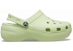 Crocs Classic Platform Clogs pro ženy, 36-37 EU, W6, Pantofle, Dřeváky, Celery, Zelená, 206750-335