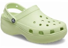 Crocs Classic Platform Clogs pro ženy, 36-37 EU, W6, Pantofle, Dřeváky, Celery, Zelená, 206750-335