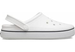 Crocs Off Court Clogs Unisex, 41-42 EU, M8W10, Pantofle, Dřeváky, White, Bílá, 208371-100