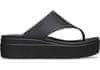 Crocs Brooklyn Flip-Flops pro ženy, 41-42 EU, W10, Žabky, Pantofle, Sandály, Black, Černá, 208727-001