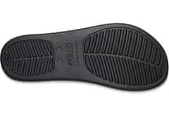 Crocs Brooklyn Flip-Flops pro ženy, 37-38 EU, W7, Žabky, Pantofle, Sandály, Black, Černá, 208727-001