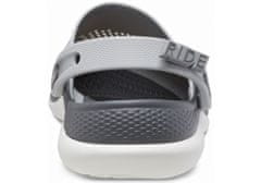 Crocs LiteRide 360 Clogs pro muže, 48-49 EU, M13, Pantofle, Dřeváky, Light Grey/Slate Grey, Šedá, 206708-0DT