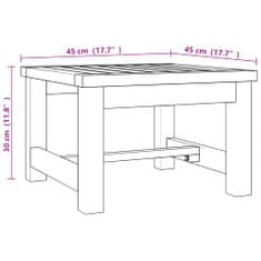 Vidaxl Konferenční stolek 45 x 45 x 30 cm masivní teakové dřevo