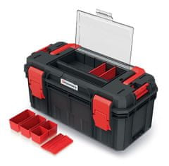 Kistenberg Plastový kufr, box na nářadí KXSA5530F X-BLOCK SOLID TOOLBOX ALU LOG KISTENBERG