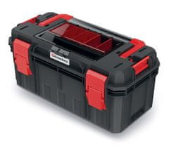 Kistenberg Plastový kufr, box na nářadí KXSA5530F X-BLOCK SOLID TOOLBOX ALU LOG KISTENBERG