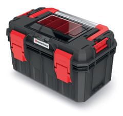 Kistenberg Plastový kufr, box na nářadí KXSA4530F X-BLOCK SOLID TOOLBOX ALU LOG KISTENBERG