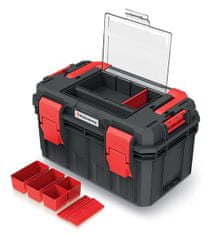 Kistenberg Plastový kufr, box na nářadí KXSA4530F X-BLOCK SOLID TOOLBOX ALU LOG KISTENBERG