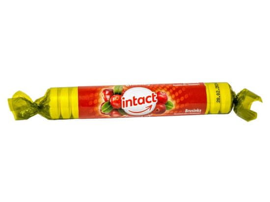 Intact Intact hroznový cukr s vitamínem C BRUSINKA 40 g