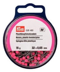 PRYM Špendlíky s plastovou hlavičkou, 0,65 x 32 mm, neonové, 15 g