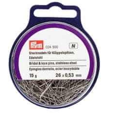 PRYM Krajkové špendlíky, 0,53 x 26 mm, 15 g