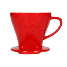 MELITTA Porcelánový překapávač kávy Melitta 102 - červený