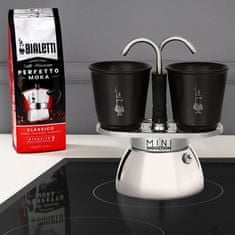 Bialetti Bialetti - Set Mini Express Induction 2tz Black + 2 šálky