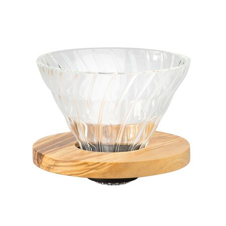 Hario Hario glass Drip V60-02 - Olive Wood