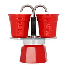 Bialetti Bialetti Mini Express 2tz Red + 2 šálky