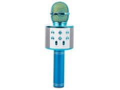 Verk 01377 Karaoke Bluetooth mikrofon, 1800mAh stříbrná